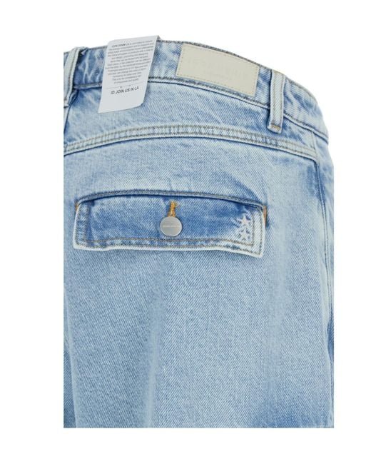 ICON DENIM Blue Rosalia Wide-Leg Cargo Jeans