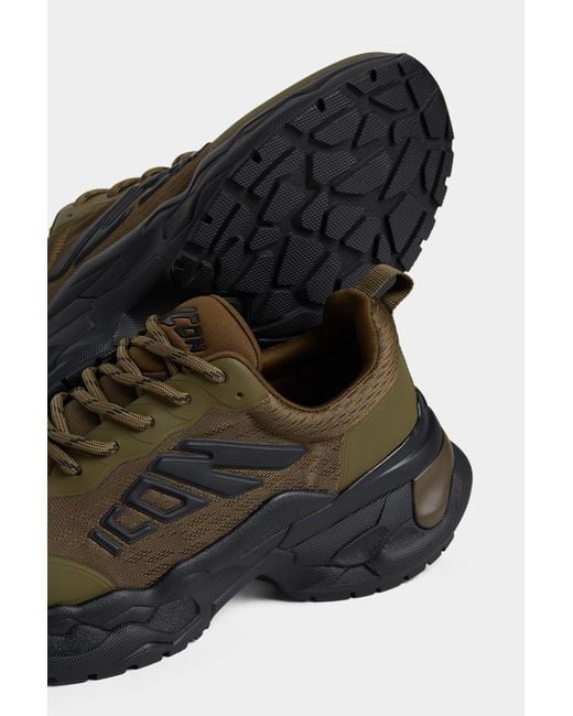 DSquared² Brown Mesh Sneakers for men