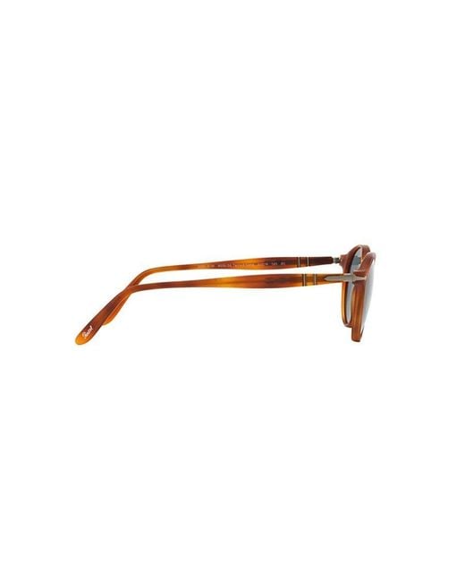 Persol Blue Round Frame Sunglasses for men