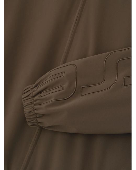 Fear Of God Brown Logo-Embroidered Zip-Up Jacket