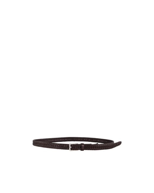 Tom Ford White Braided Belt for men