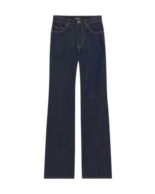 Saint Laurent Blue 70's High-Rise Jeans