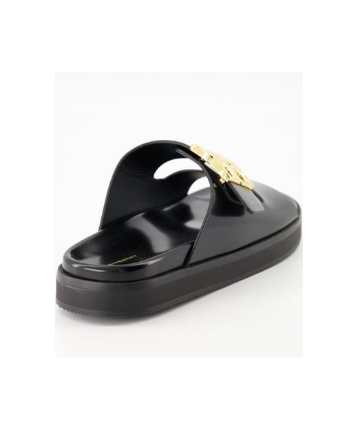 Givenchy Black 4G Buckled Sandals