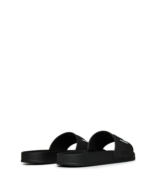 DSquared² White Printed Flat Slippers