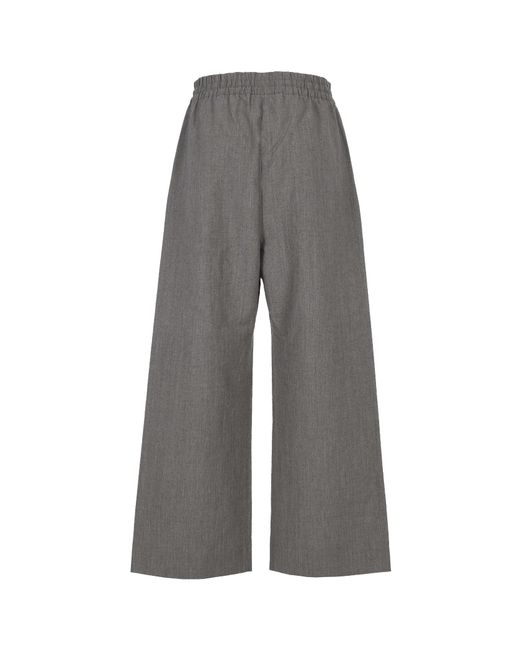 Fear Of God Gray Logo-Patch Drawstring Trousers for men