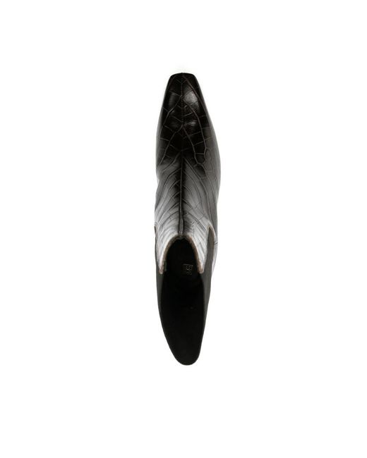 Totême  Black Pull-Up Ankle Boots