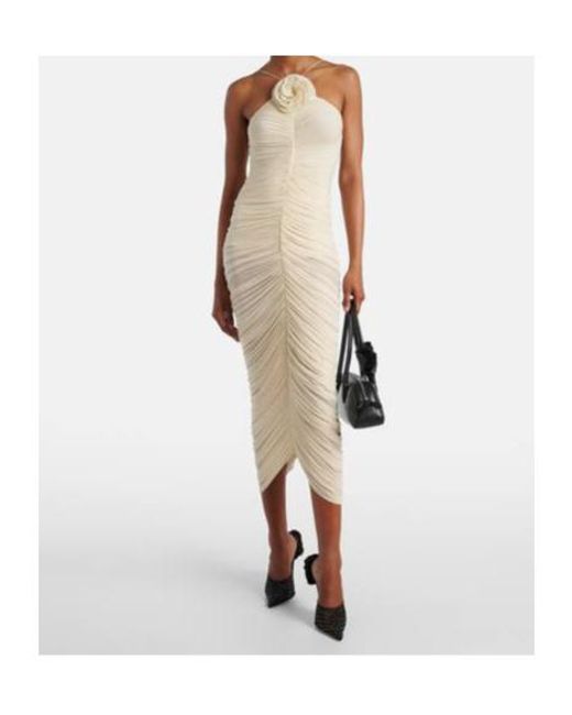 Magda Butrym White Off-The-Shoulder Dress