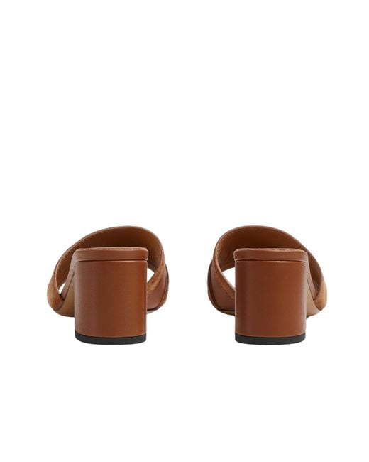 Gucci Brown Slide Sandal With Horsebit