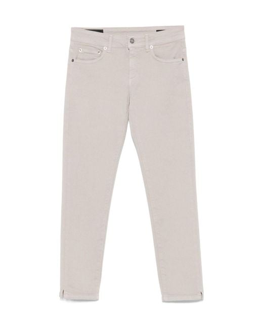 Dondup Gray Belt-Loop Jeans