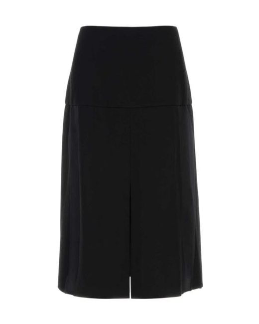 Jil Sander Black Panelled Skirt