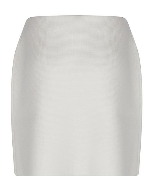 Fabiana Filippi White Wool Skirt