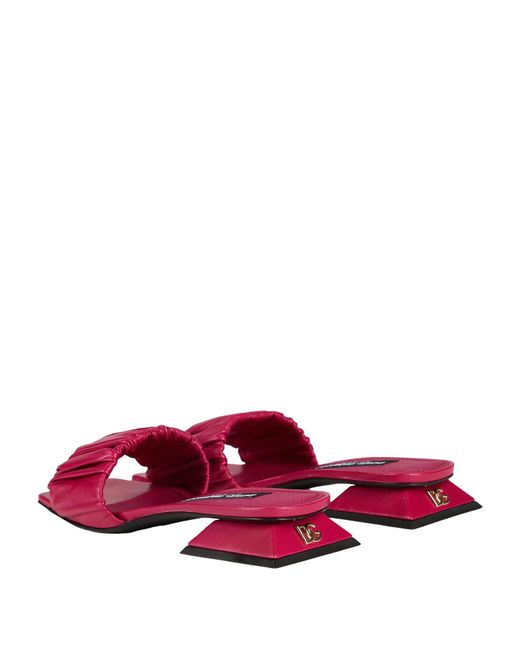 Dolce & Gabbana Pink Solid Color Sandals