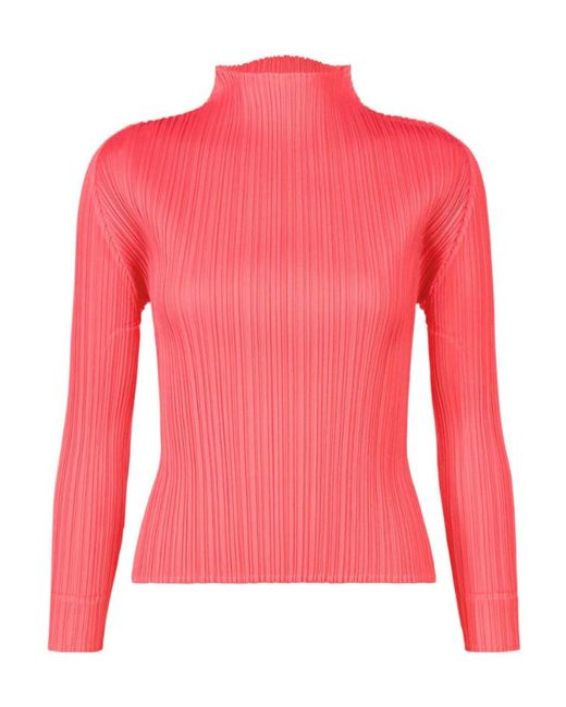 Pleats Please Issey Miyake Pink Pleats Please Issey Miyake Monthly Colors March Shirt