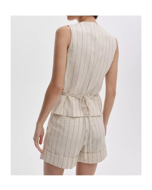 Rag & Bone Natural Striped Vest