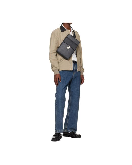 Ferragamo White Gancini Reversible Waist Belt for men