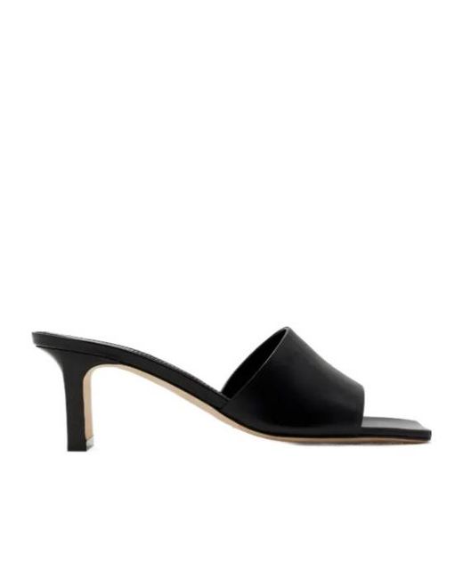 Aeyde Black 60Mm Jeanie Mules