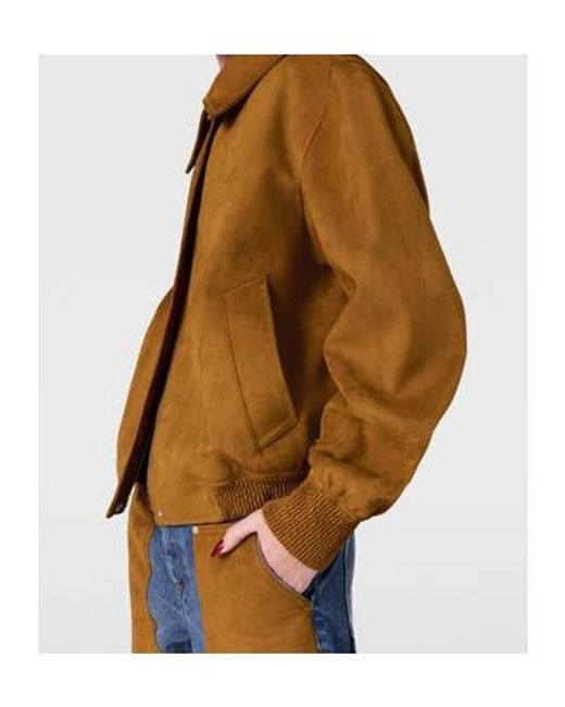 Stella McCartney Brown Boxy Collared Field Jacket