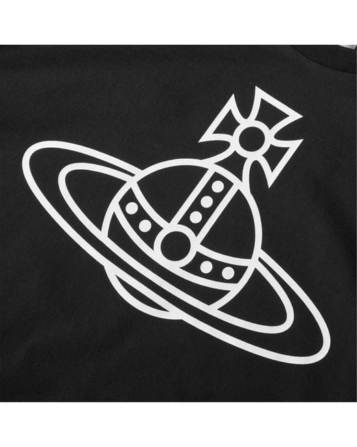 Vivienne Westwood Black Crew Neck Short Sleeve T-Shirt for men