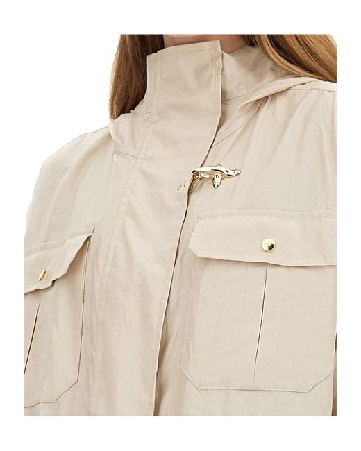 Fay Natural Canvas Parka Jacket