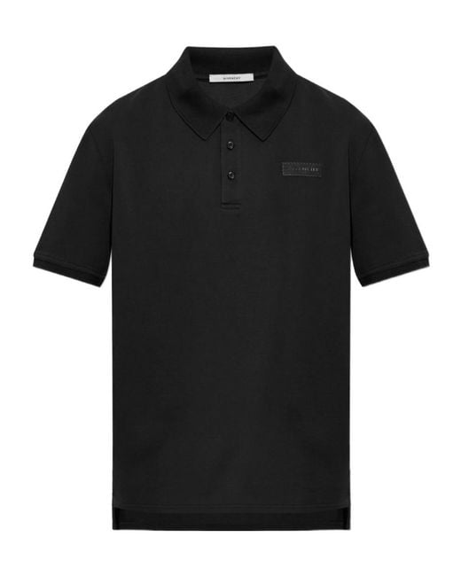 Givenchy Black Short-Sleeved Polo Shirt for men