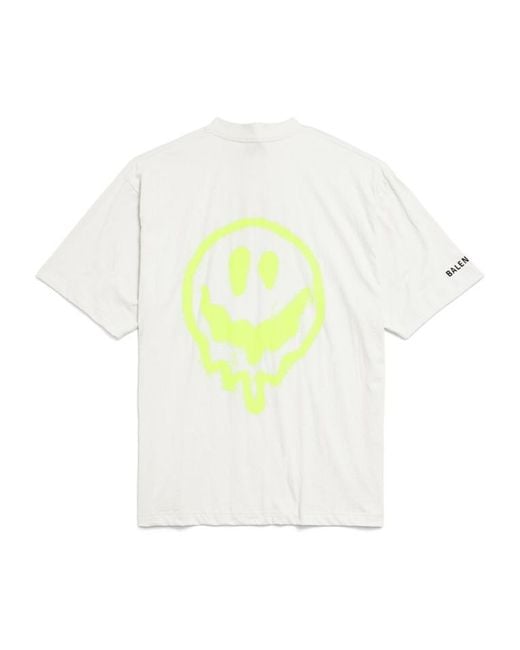 Balenciaga High There Dripley T-Shirt Medium Fit in White