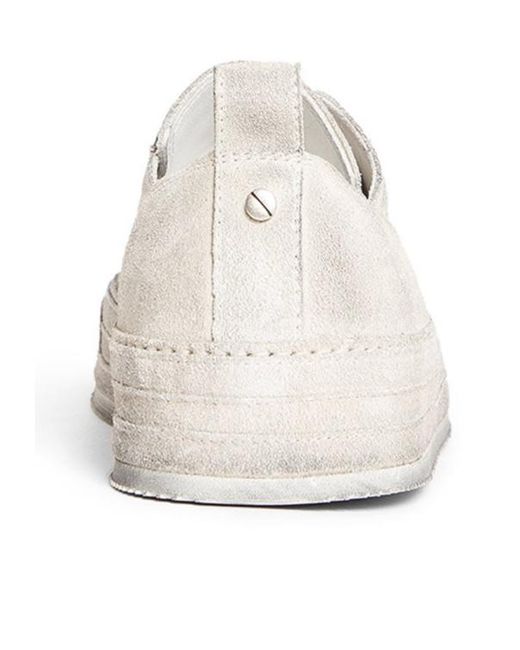Ann Demeulemeester White Nono Low-Top Leather Sneakers for men