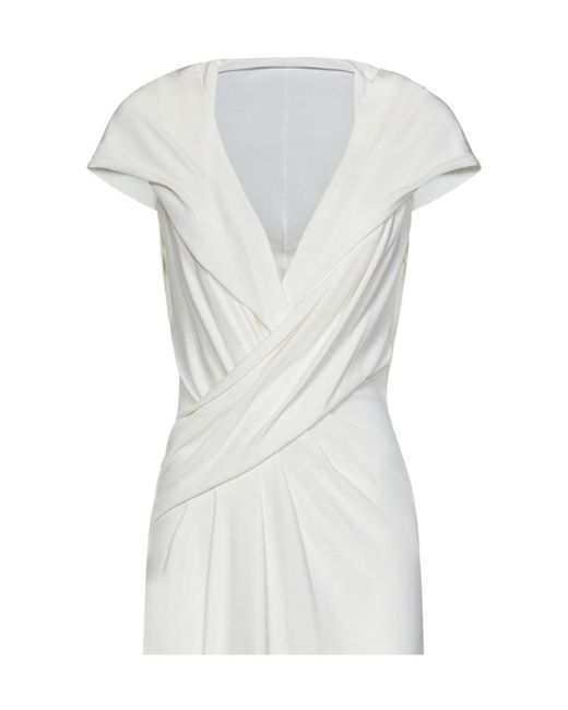 Alberta Ferretti White Sleeveless Maxi Dress