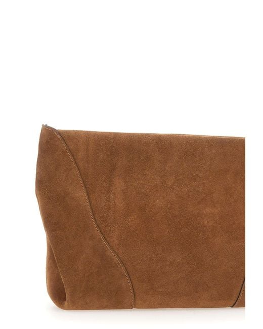 Gianni Chiarini Brown Suria Maxi Clutch Bag