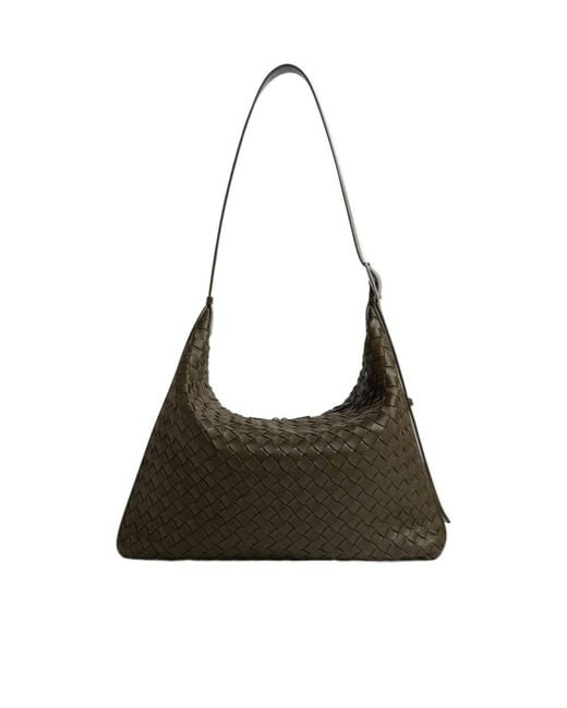 Bottega Veneta Multicolor Intrecciato Zipped Hobo Bag for men