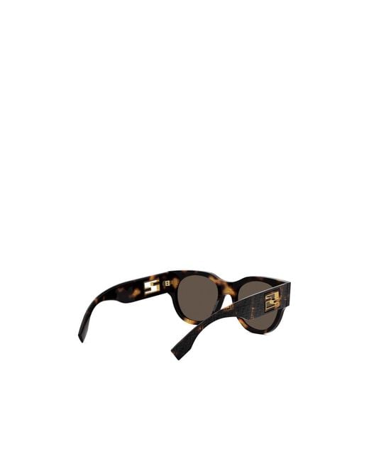Fendi Multicolor Eyewear Round Frame Sunglasses