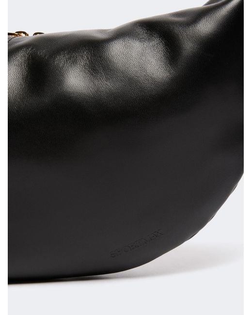 Sportmax Black Zippered Shoulder Bag