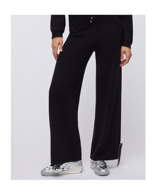 Liu Jo Black Beaded Knitted Trousers
