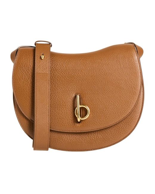 Burberry Brown Medium-Sized Matte Saddle Bag
