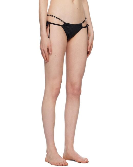 M I S B H V Multicolor Monogram-Pattern Bikini Bottoms