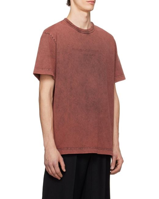 Alexander Wang Red Crewneck Short-Sleeved T-Shirt