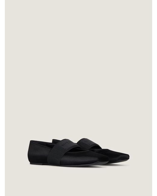 Givenchy Black Sliced Square Ballet Flats
