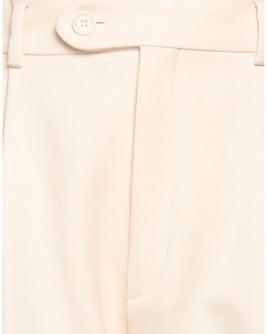 Sportmax Natural High-Waisted Straight-Leg Pants