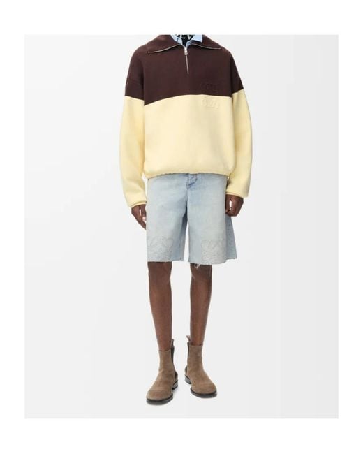 Loewe Blue Denim Shorts for men