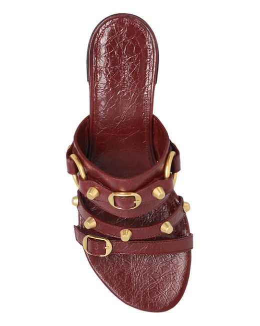 Balenciaga Brown Heeled Mules