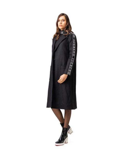 Iceberg Black Long Coat