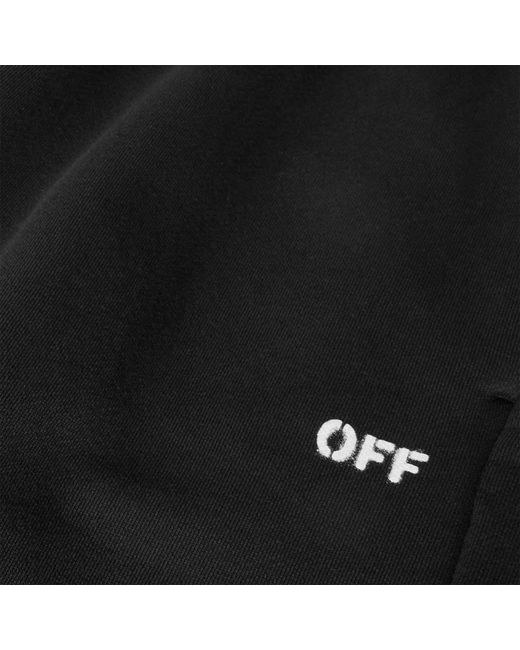 Off-White c/o Virgil Abloh Black Logo Pattern Sweatpants for men