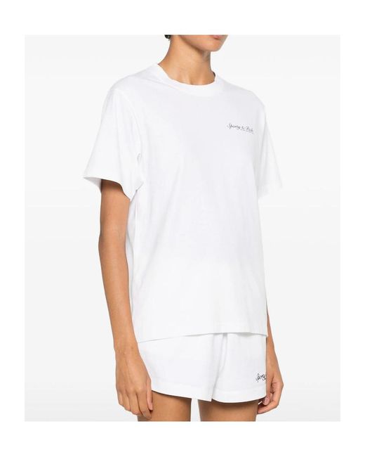 Sporty & Rich White Short-Sleeve T-Shirt