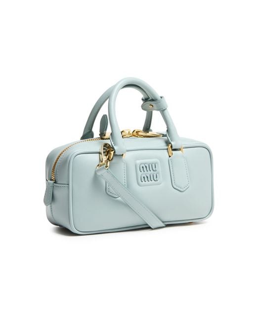Miu Miu Blue Arcadie Leather Bag