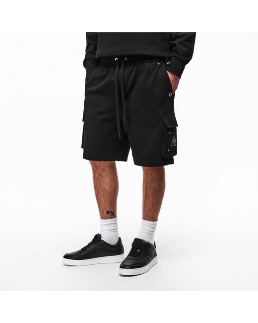 Moose Knuckles Black Fitted Shorts for men
