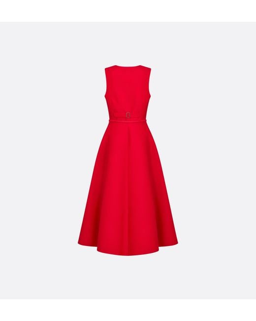 Dior Mid-Length Flared Dress With Belt
