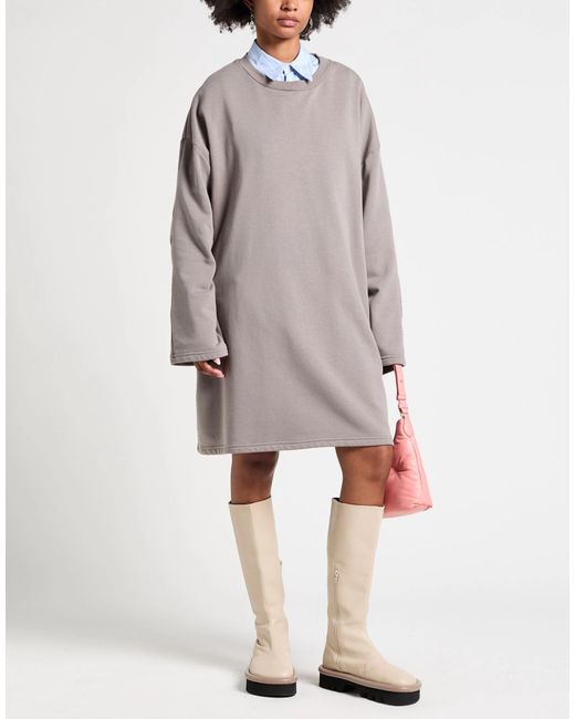 MM6 by Maison Margiela Brown Denim Long-Sleeve T-Shirt Dress
