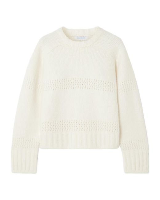 Calle Del Mar White Comfortable Silk Sweater