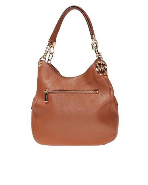 Michael Kors Brown Michael Lillie Large Shoulder Bag