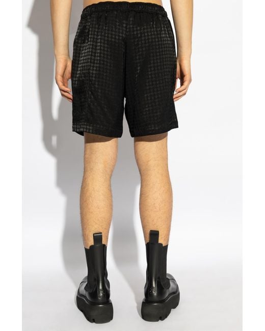 Amiri Black Ma Quad Jacquard Shorts for men
