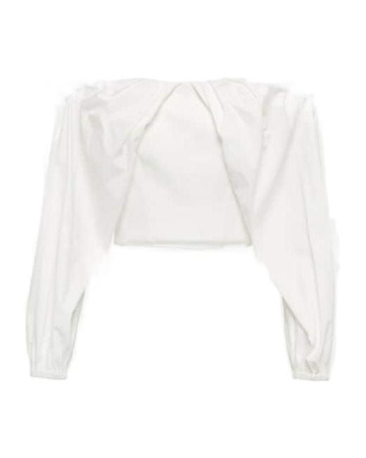 Maticevski White Cropped Top